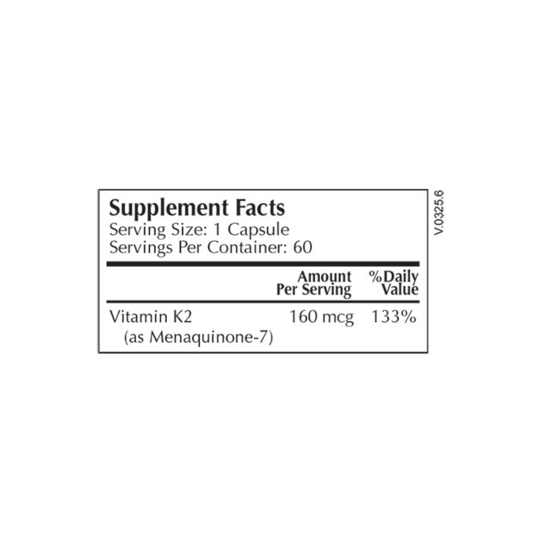 Moss Nutrition MK-7 Select bottle showing supplement packaging and branding