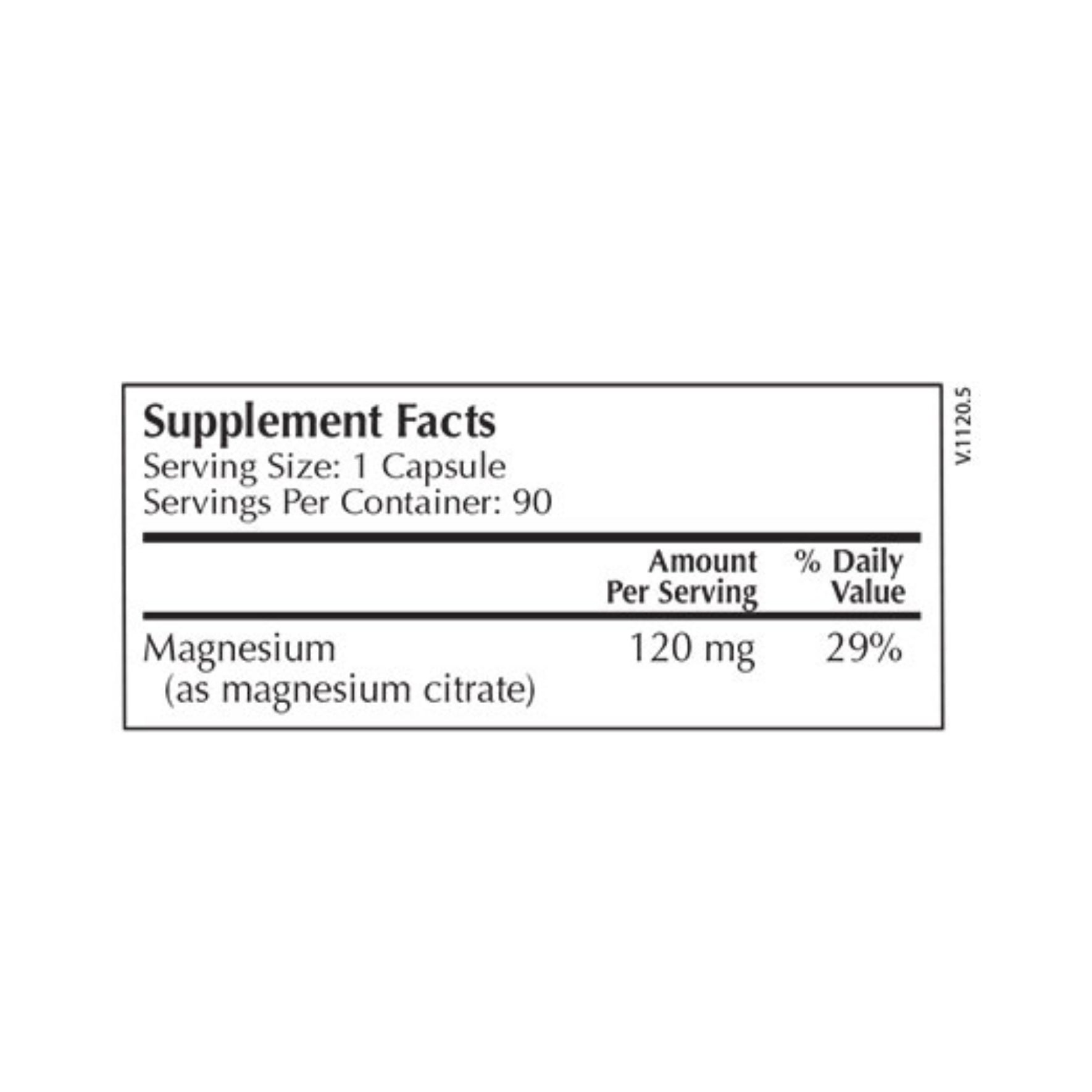 Moss Nutrition Magnesium Citrate bottle showing supplement packaging and branding