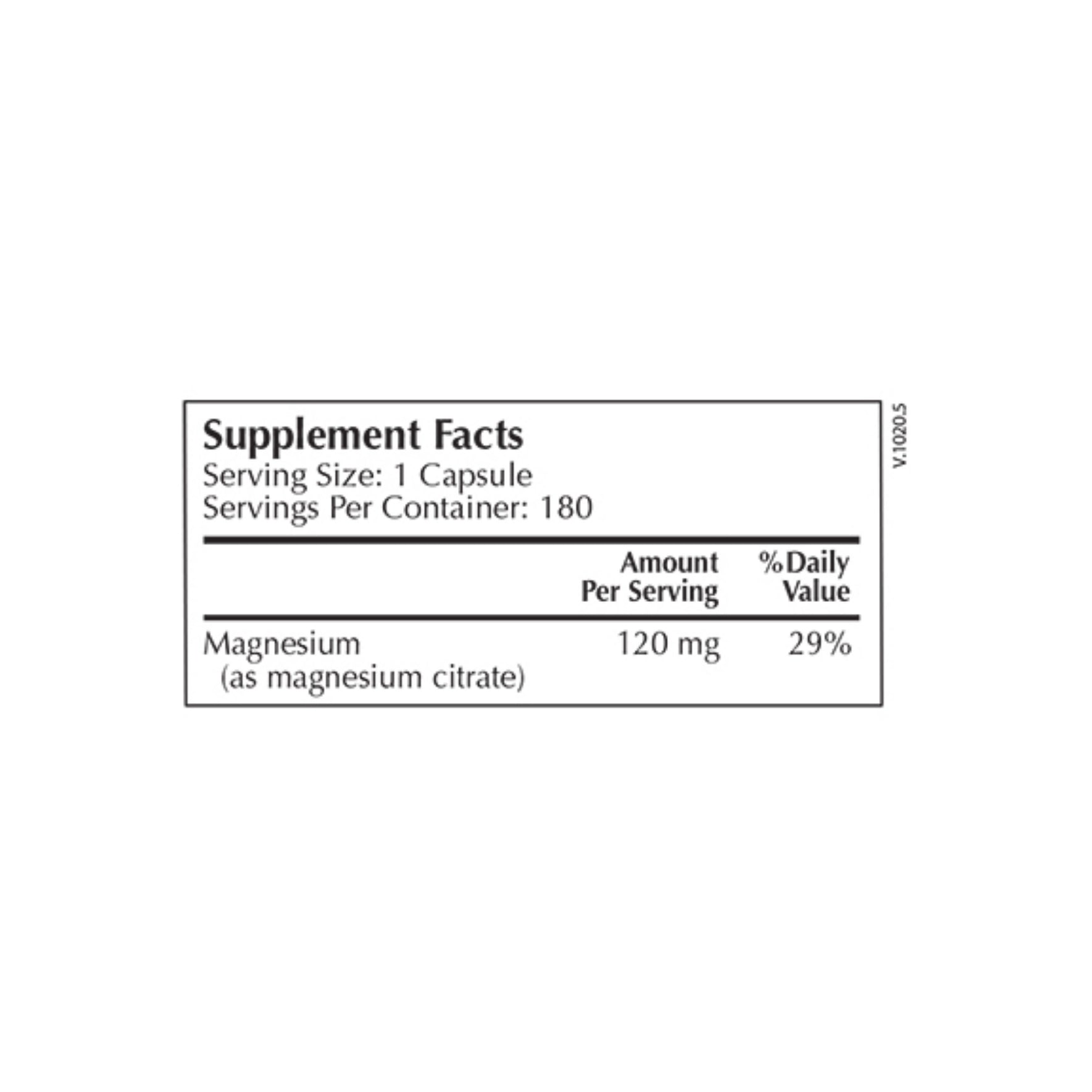 Moss Nutrition Magnesium Select bottle showing supplement packaging and branding