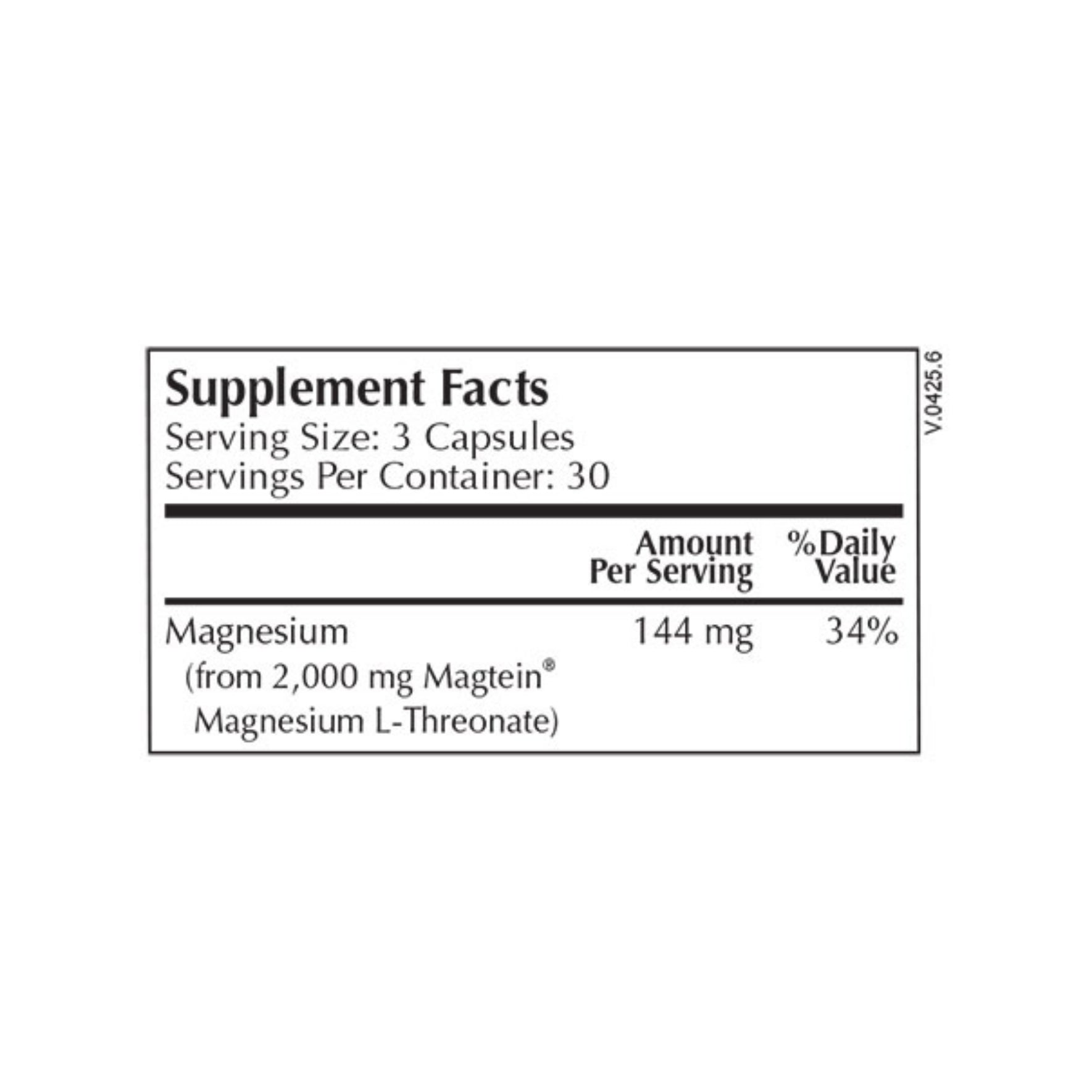 Moss Nutrition Magtein bottle showing supplement packaging and branding