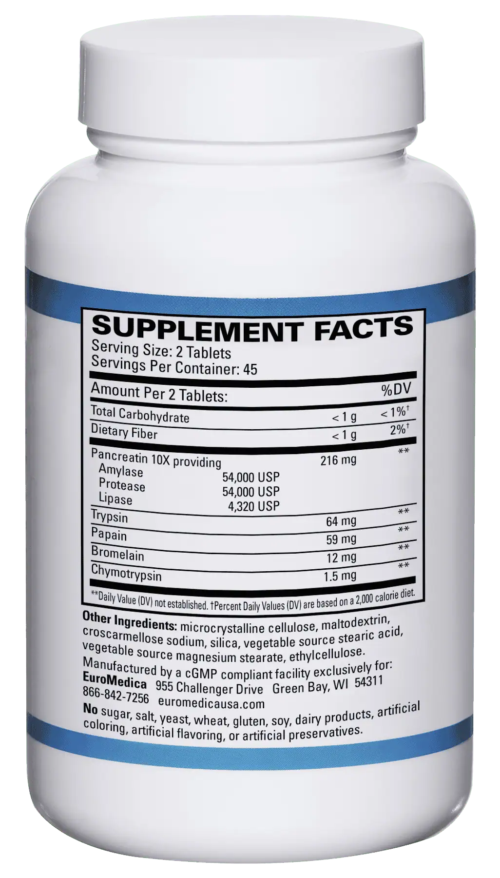 EuroMedica Multi-Action Digestive Enzymes