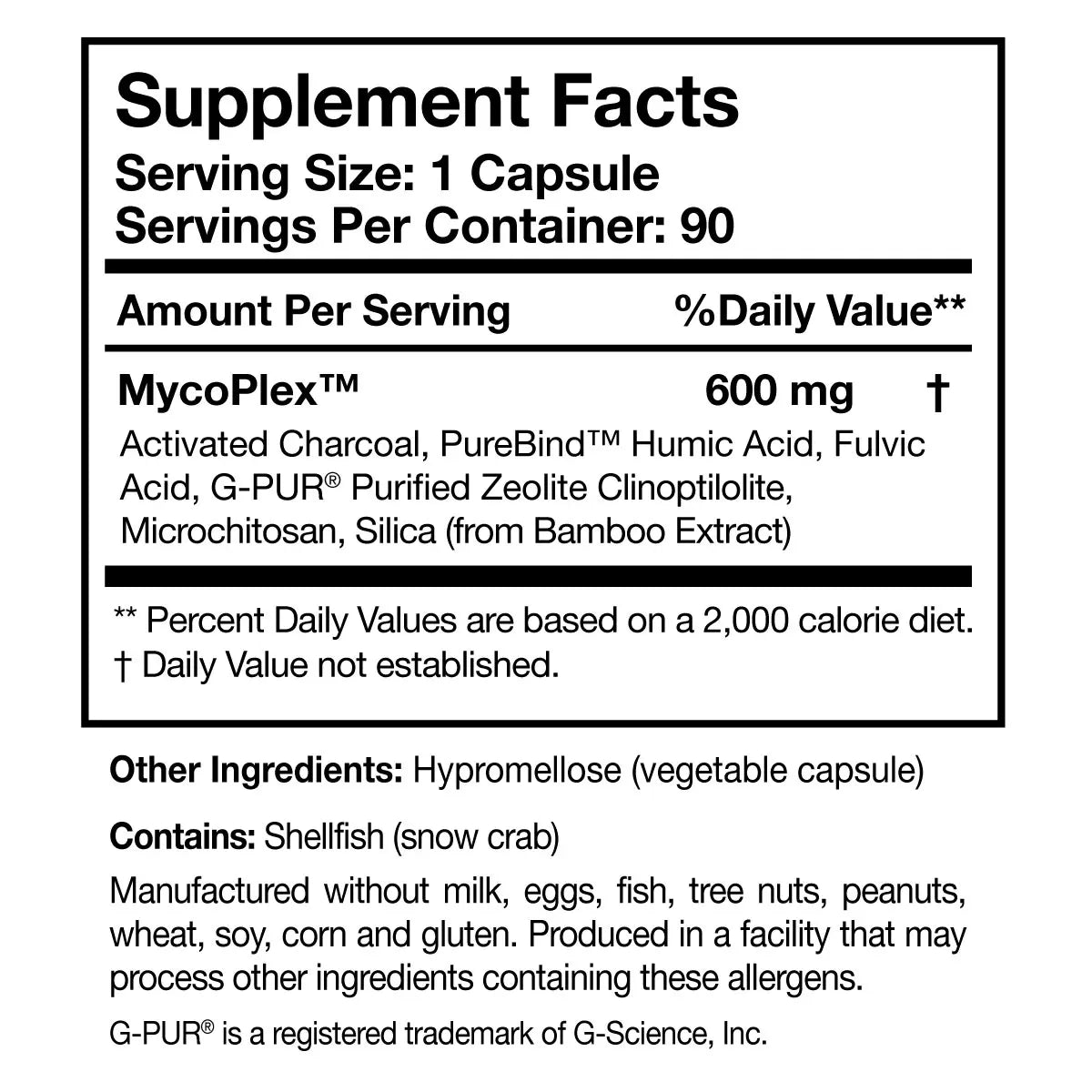 Researched Nutritionals MycoPul® 90 Capsule Bottle