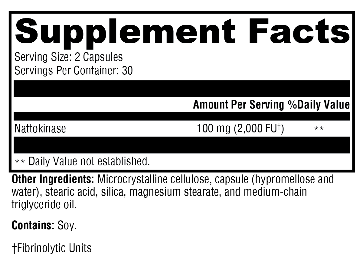 XYMOGEN Nattokinase 60 Capsules