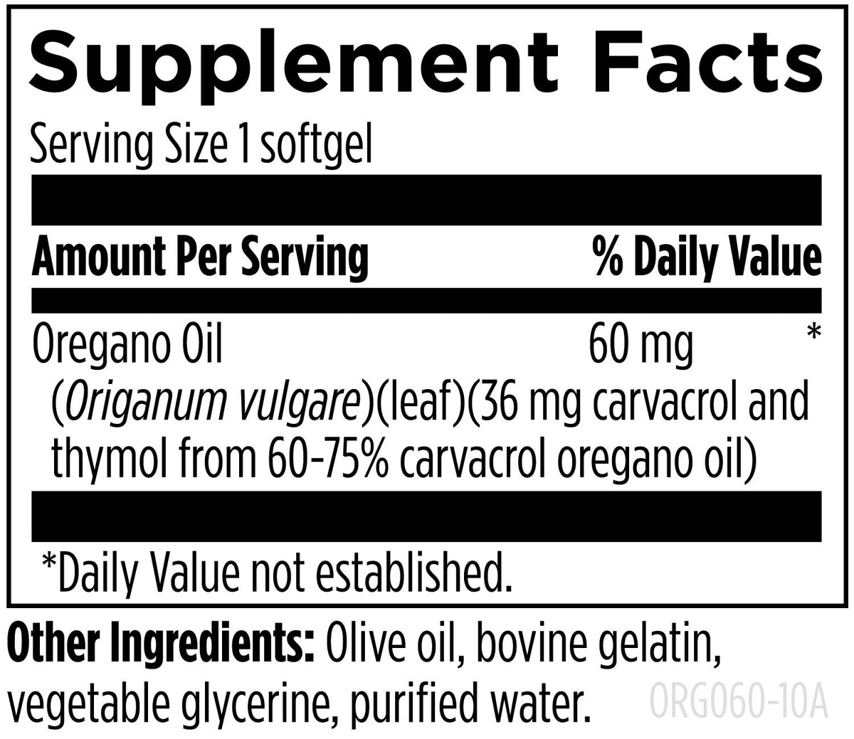Designs for health Oil of Oregano