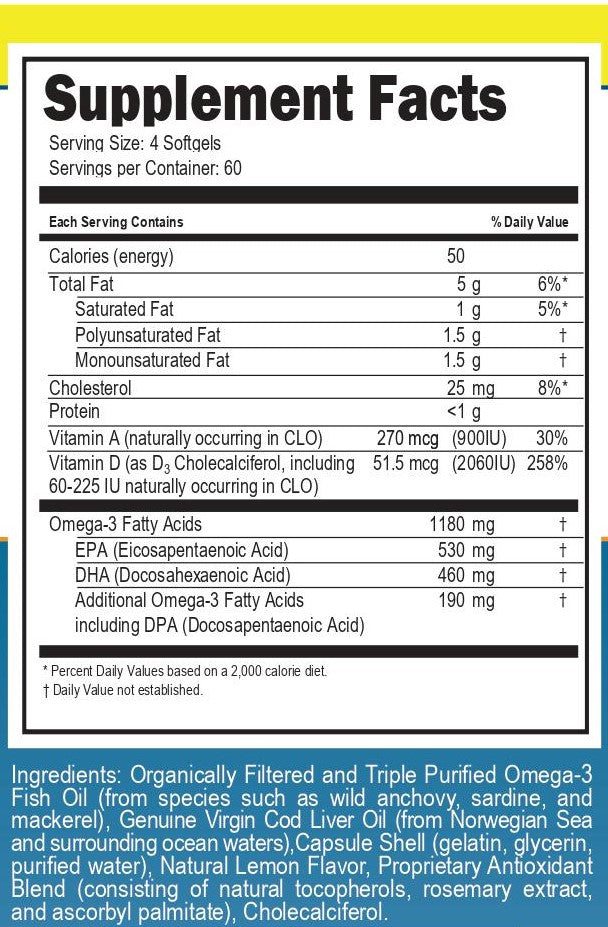 INNATE CHOICE OmegA+D Sufficiency™ Capsules - Lemon Flavor