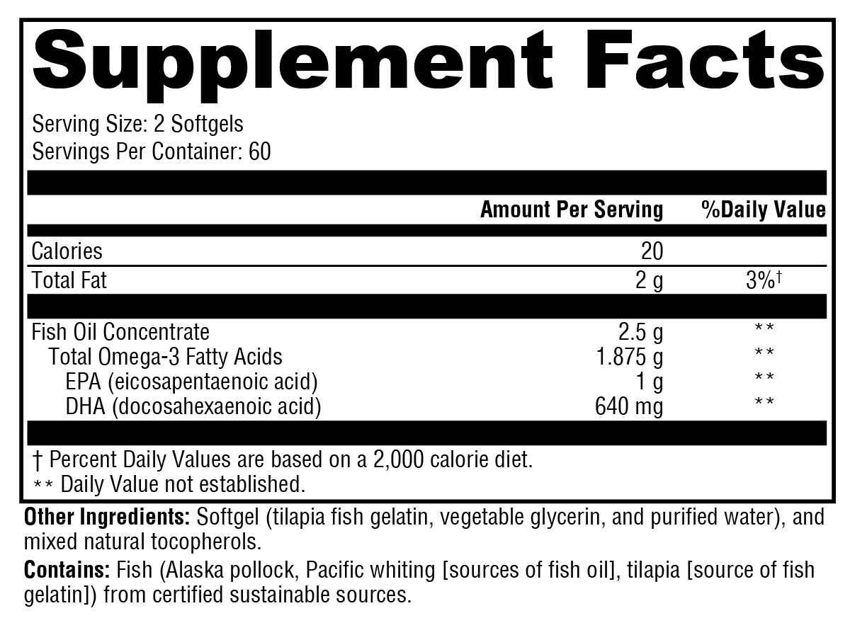 XYMOGEN OmegaPure 820™ 120 Softgels