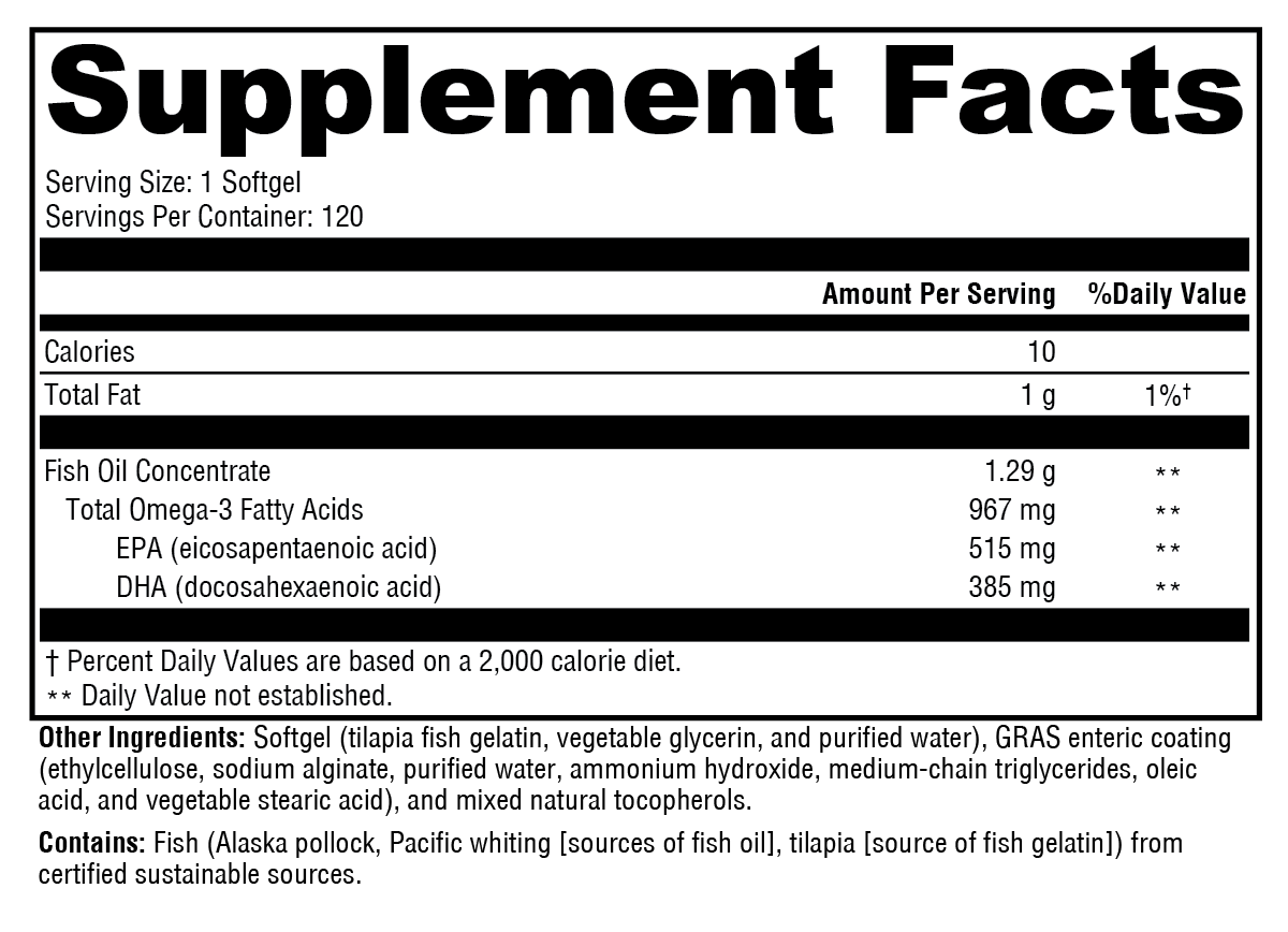 XYMOGEN OmegaPure 900-TG™ 120 Softgels