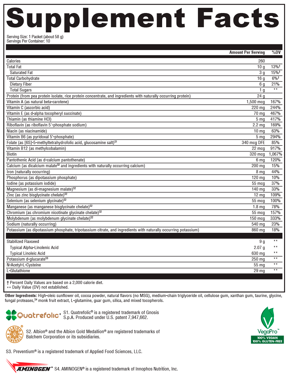 XYMOGEN OptiCleanse® Plus Creamy Chocolate 10 Servings