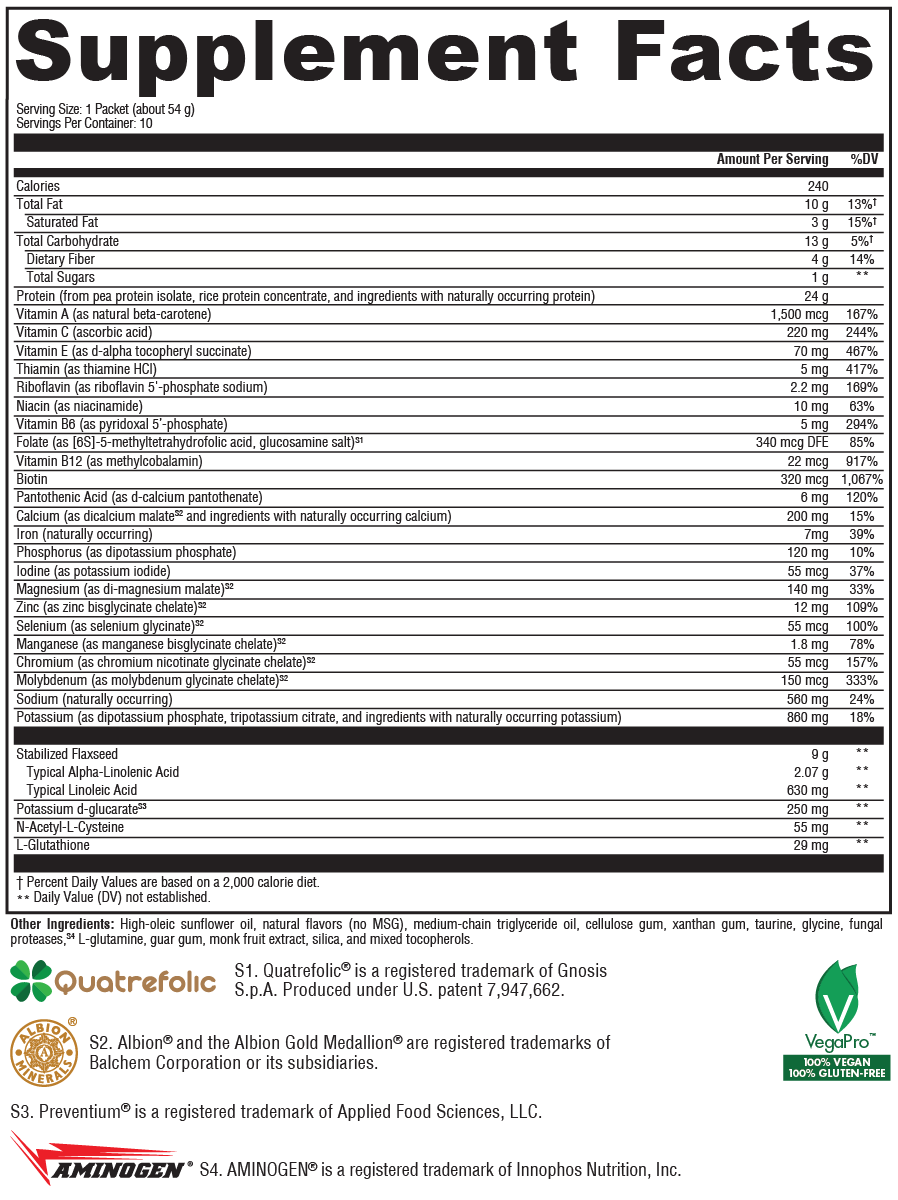 XYMOGEN OptiCleanse® Plus Vanilla Delight 10 Servings