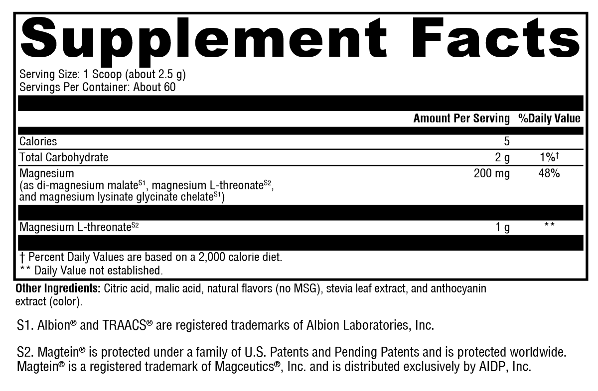 XYMOGEN OptiMag® Neuro Mixed Berry 60 Servings