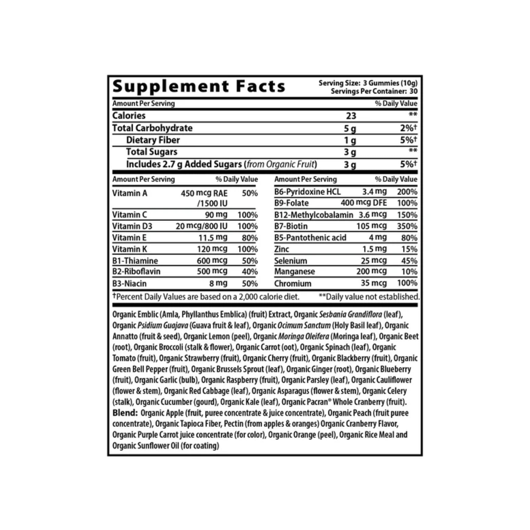 Optimal Health Systems Lightning Vita-Min Gummies