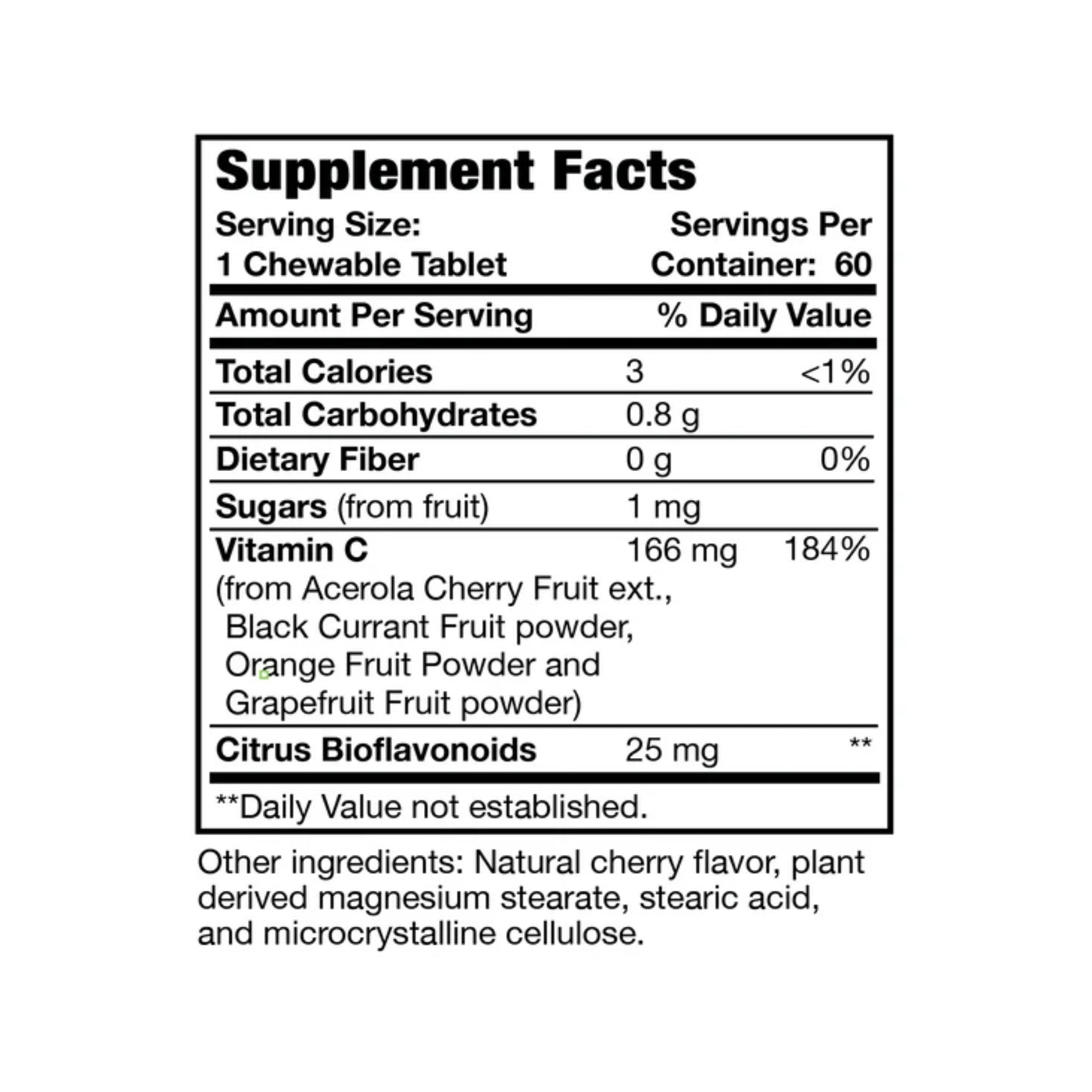 Optimal Health Systems Whole C - Chewables (60)