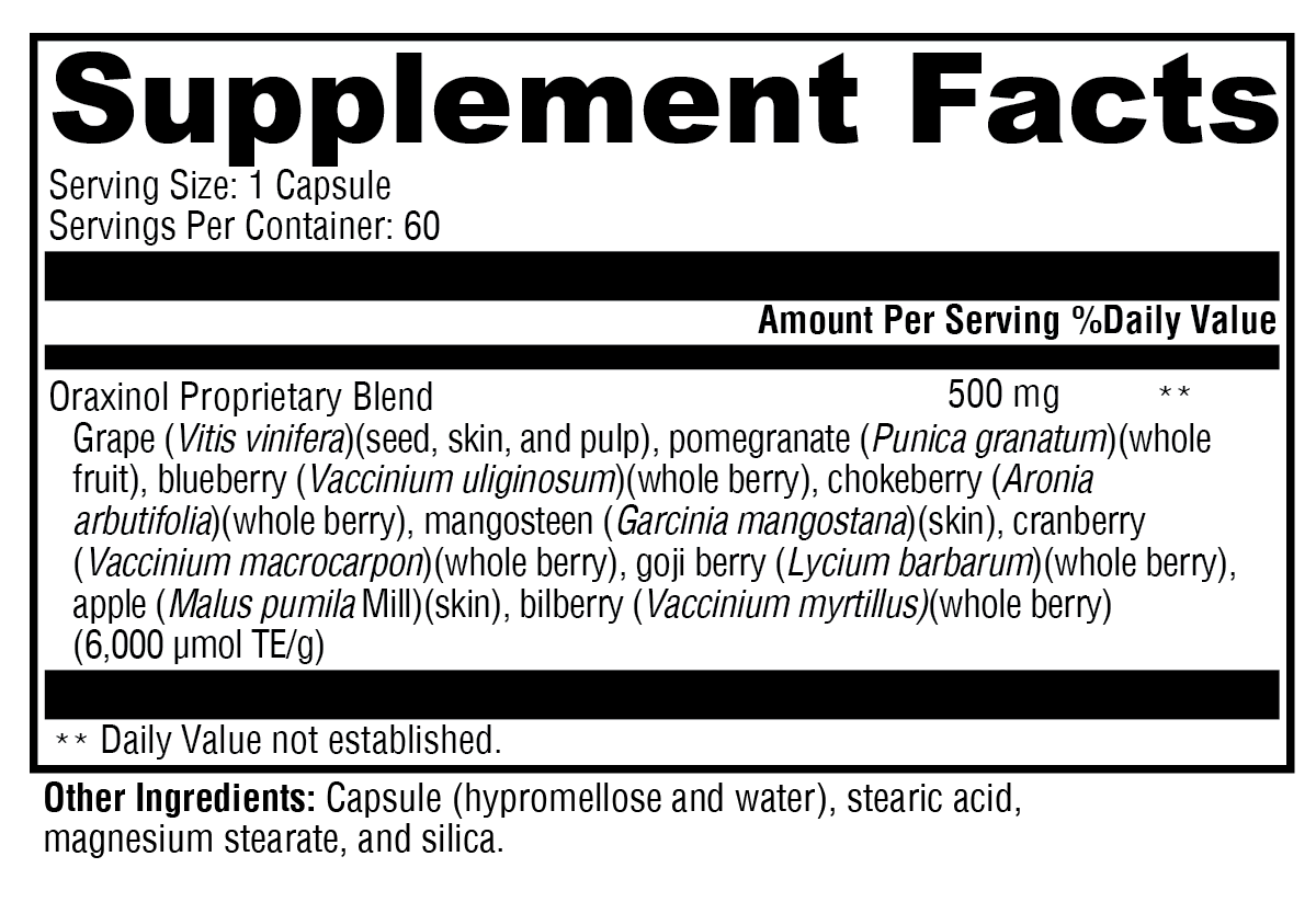 XYMOGEN Oraxinol™ 60 Capsules