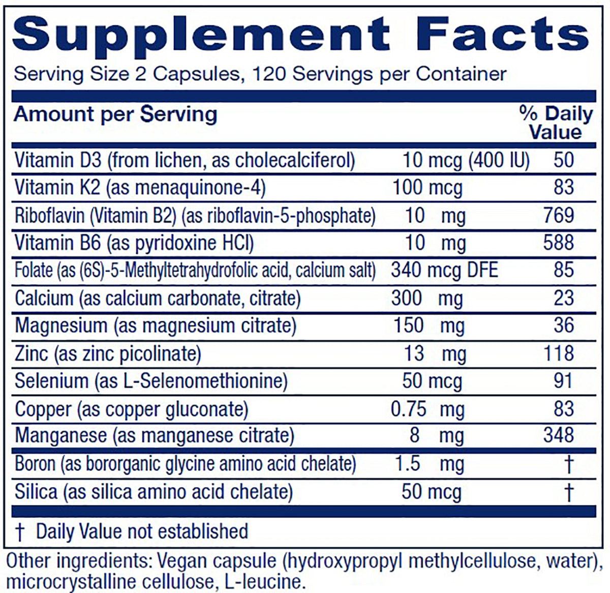 OsteoBlend® ~ Bone Support - 120 capsules