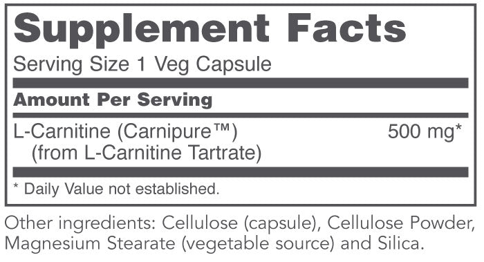 PROTOCOL FOR LIFE L-Carnitine 500 mg Carnipure®
