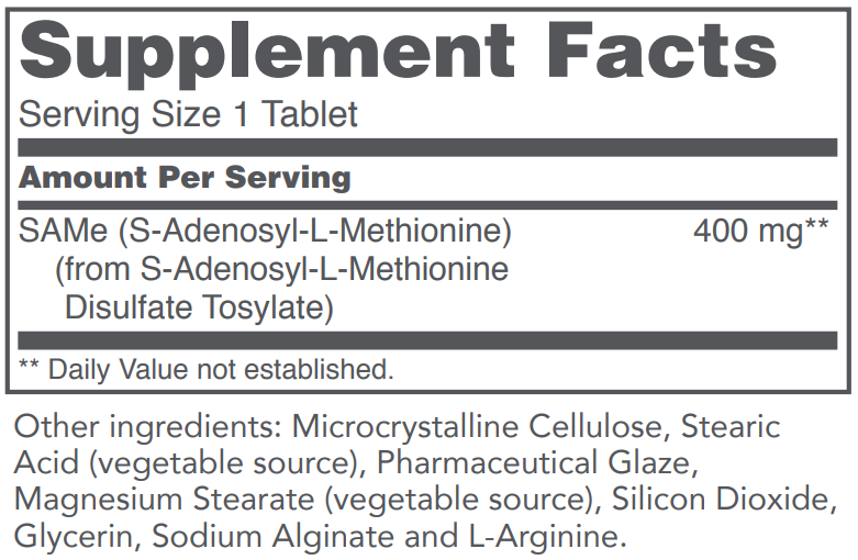 PROTOCOL FOR LIFE SAMe 400 mg