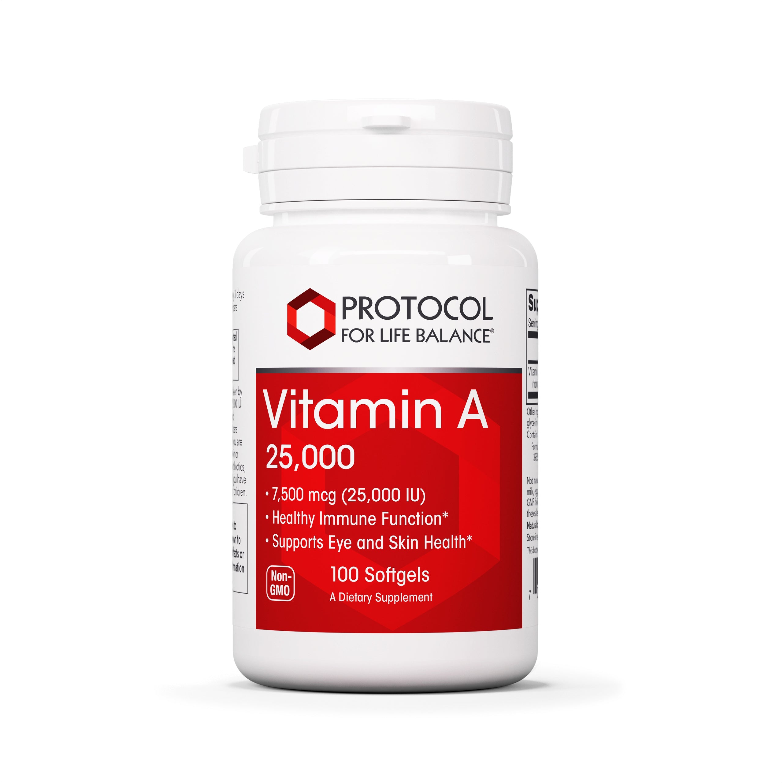 PROTOCOL FOR LIFE Vitamin A 25,000 IU (Soy-Free) Organic Olive Oil base