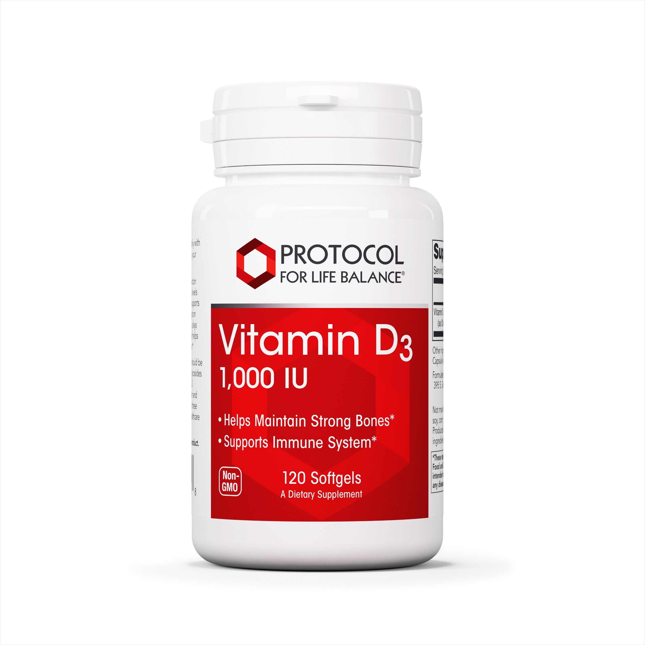 PROTOCOL FOR LIFE Vitamin D3 1,000 IU