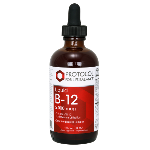 PROTOCOL FOR LIFE Vitamin B-12 Liquid Tri-Formula 5,000 mcg