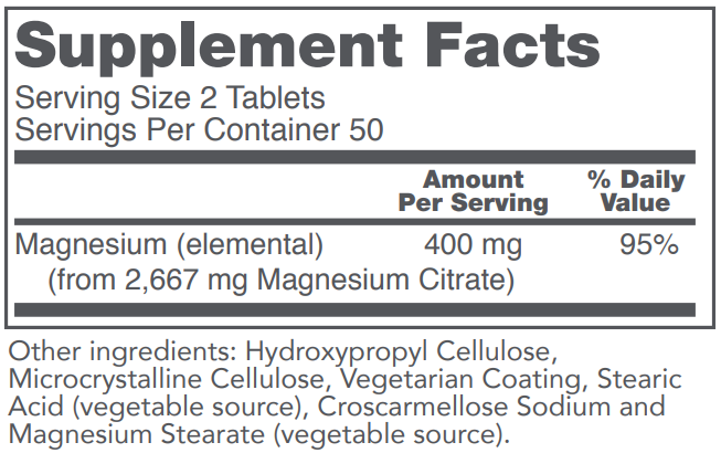 PROTOCOL FOR LIFE Magnesium Citrate 200 mg