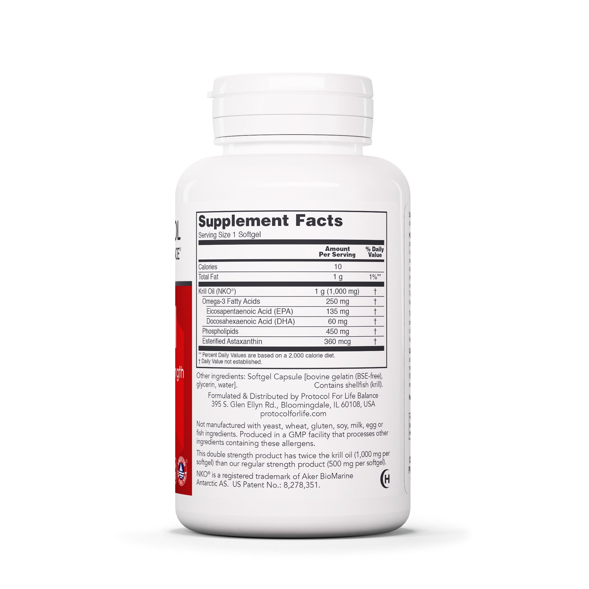 PROTOCOL FOR LIFE Krill Oil, (NKO®) 1,000 mg