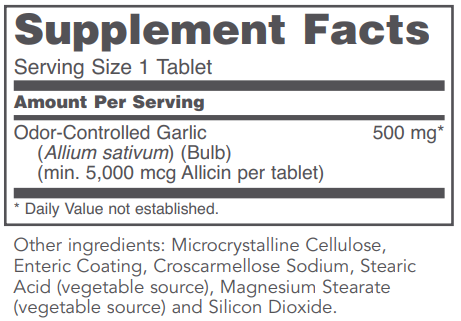 PROTOCOL FOR LIFE Garlic 5,000 Enteric Coated
