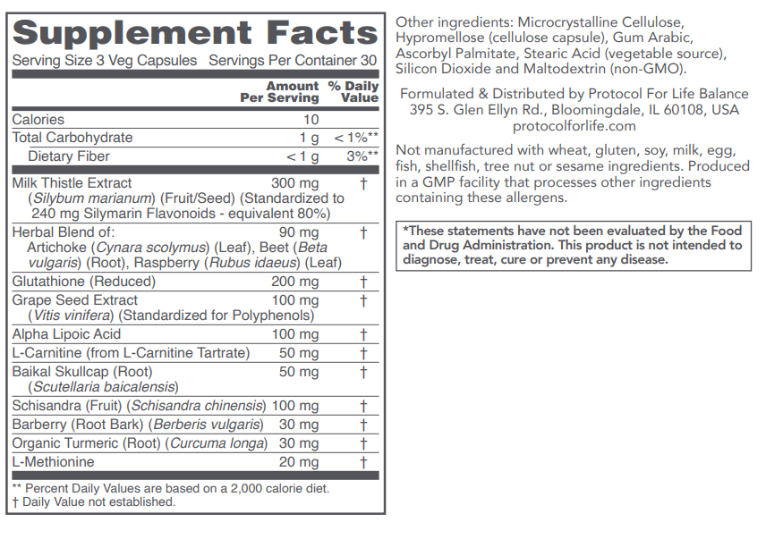PROTOCOL FOR LIFE Liver Detox Support