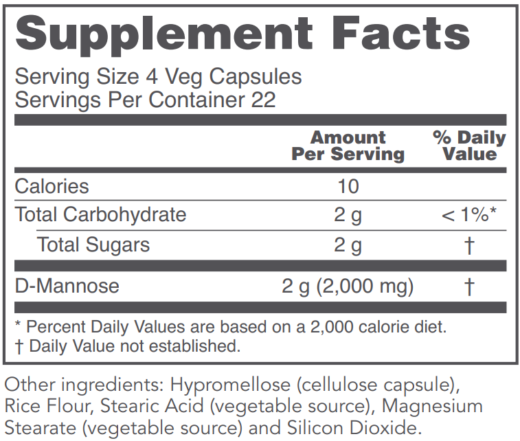 PROTOCOL FOR LIFE D-Mannose Urinary 500 mg