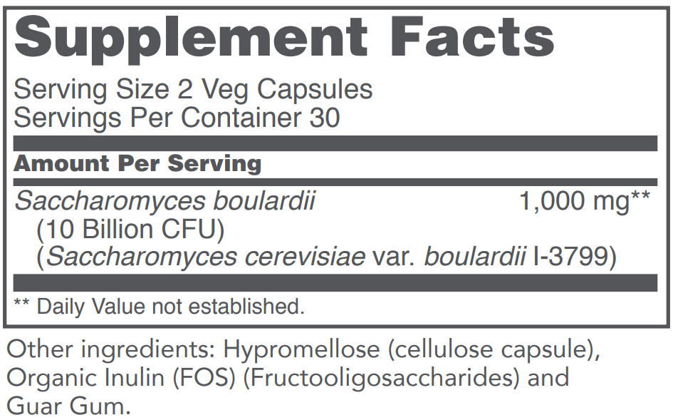 PROTOCOL FOR LIFE Saccharomyces Boulardii 5 Billion
