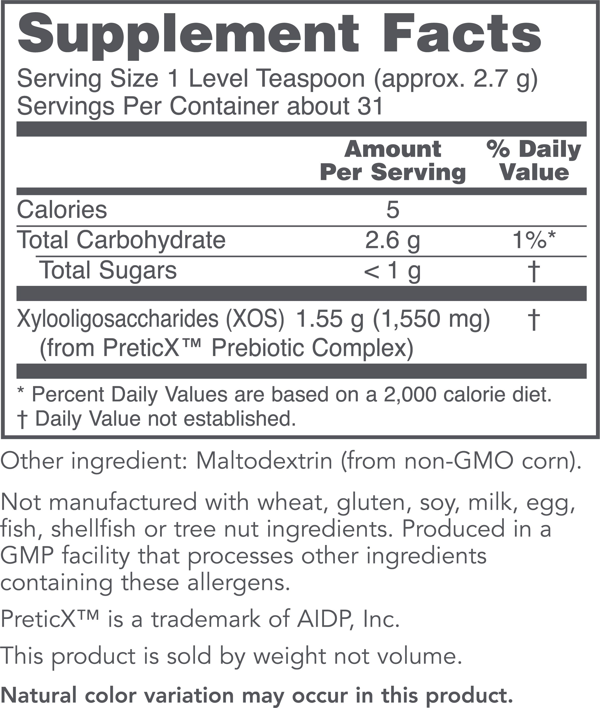 PROTOCOL FOR LIFE Prebiotic Powder XOS