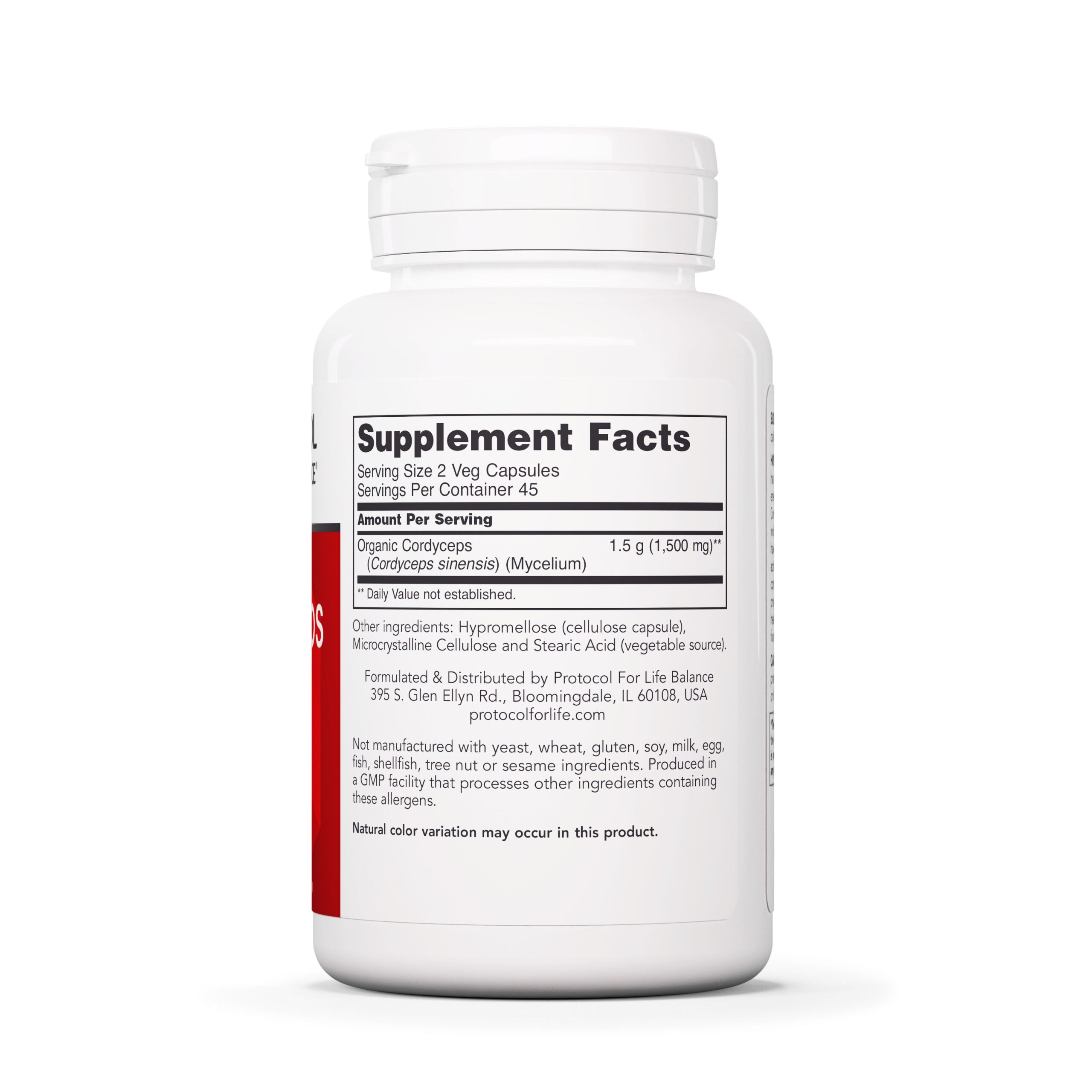 PROTOCOL FOR LIFE Cordyceps 750 mg