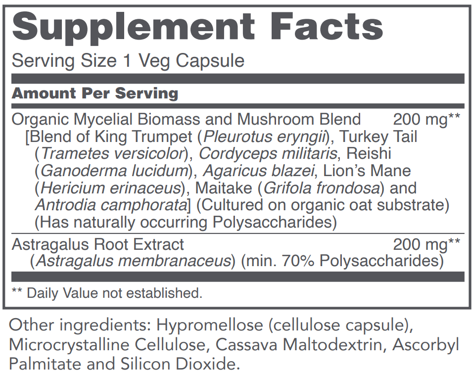 PROTOCOL FOR LIFE  Mycel Immune Plus™ (Org. Mushrooms)