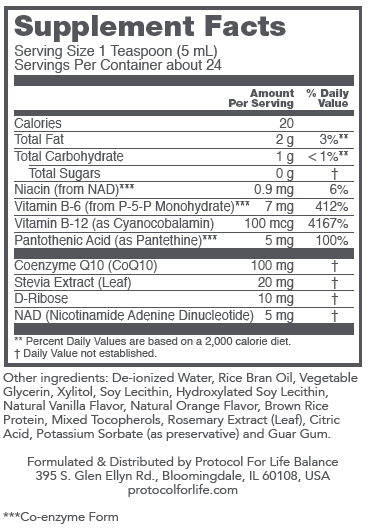 PROTOCOL FOR LIFE CoQ10 Liquid 100 mg