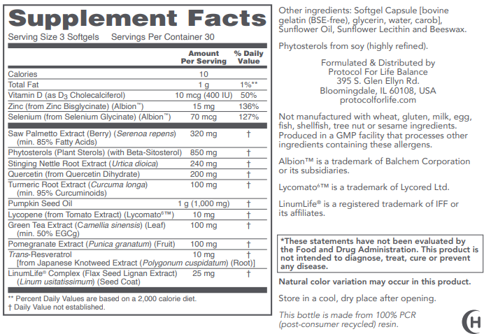 PROTOCOL FOR LIFE Prostate-B™ Formula