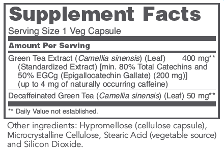PROTOCOL FOR LIFE EGCg 400 mg/80%