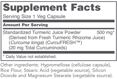 PROTOCOL FOR LIFE CurcuFRESH™ from Fresh Turmeric Juice