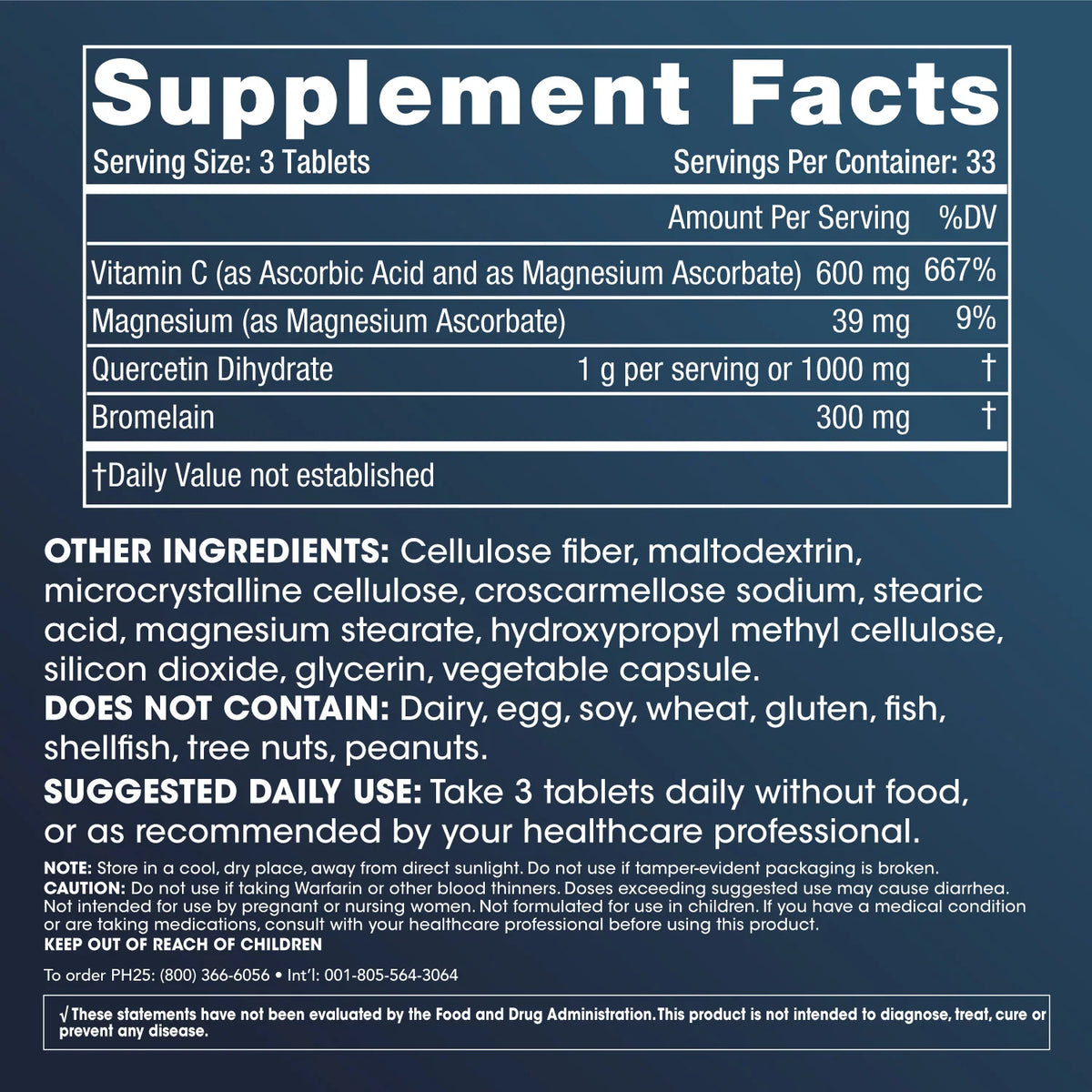 ProHealth Quercetin / Bromelain Complex - 100 tablets
