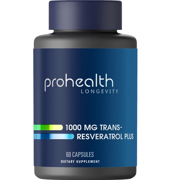 ProHealth Trans-Resveratrol Plus - 1000 mg per serving, 60 capsules