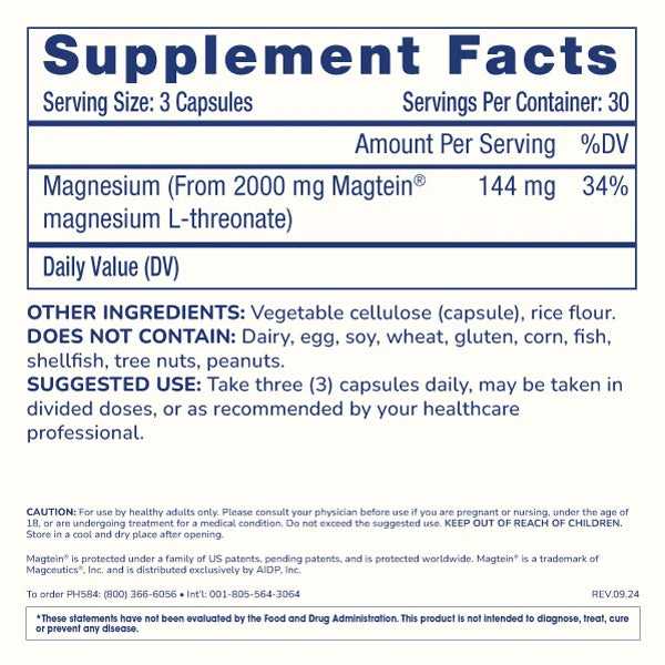 ProHealth Brain-Mag Pro Magnesium L-Threonate - 90 capsules