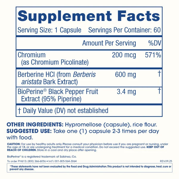 ProHealth Berberine Pro - 600 mg, 60 capsules