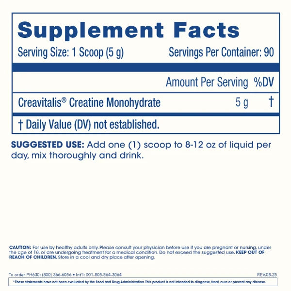 ProHealth Longevity Creatine Pure Powder - 450 grams