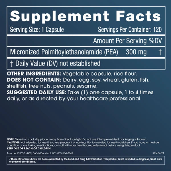 ProHealth Pure Micronized P.E.A. - 300mg, 120 capsules