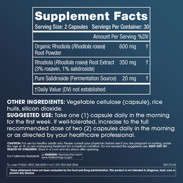 ProHealth Full Spectrum Rhodiola - 970 mg, 60 capsules
