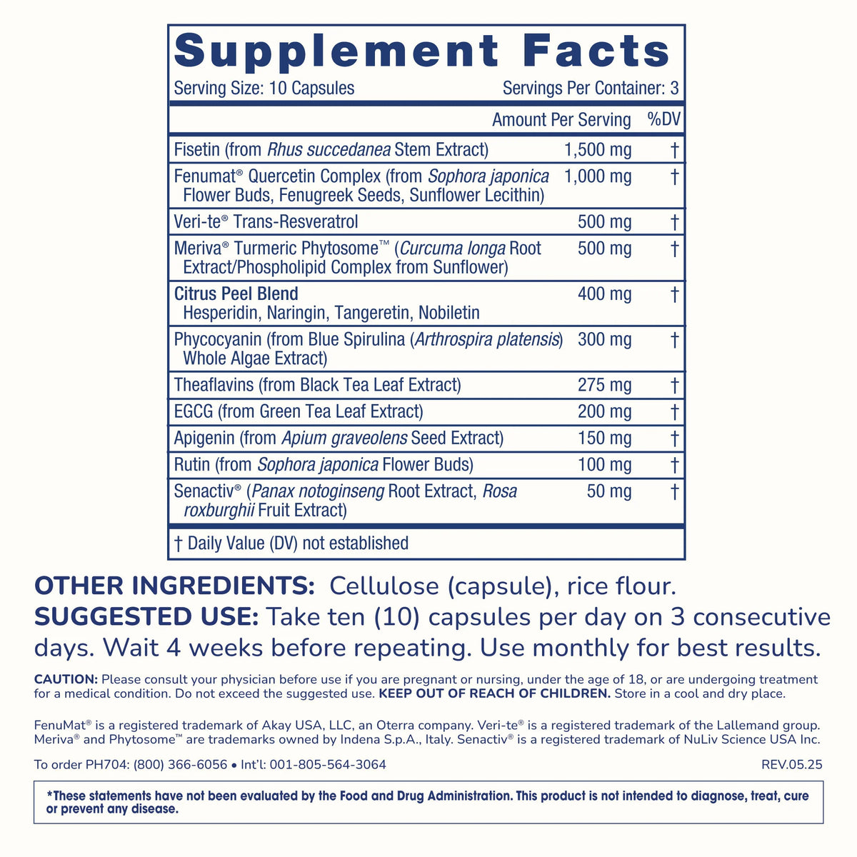 ProHealth Rapid Reset Multi Senolytic - 30 capsules