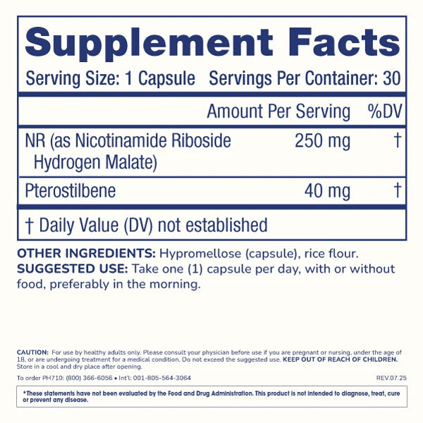 ProHealth Nicotinamide Riboside + Pterostilbene - 30 capsules