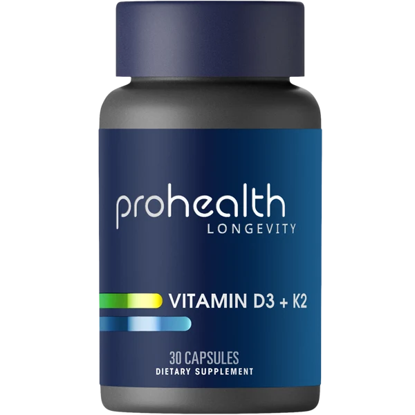 ProHealth Vitamin D3 + K2 - 5,000 IU, 30 capsules