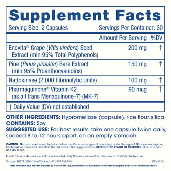 ProHealth Nattokinase Pro 2000 - 100mg, 60 capsules