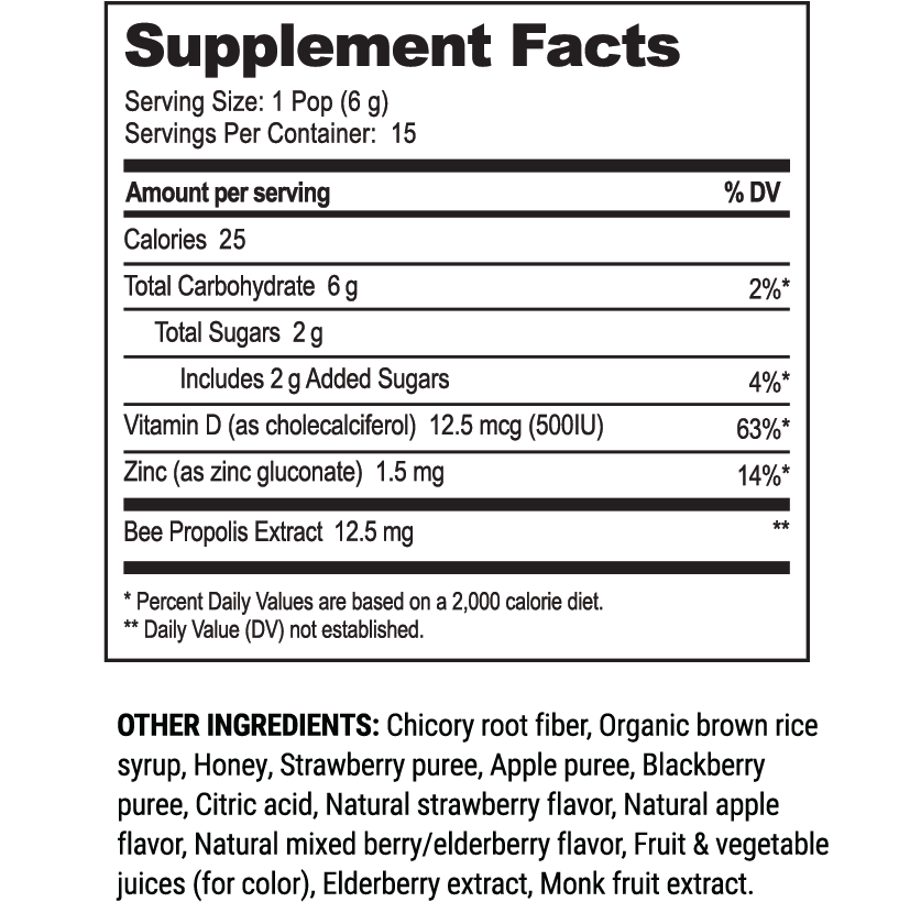 Kid's Throat Soothing 15 Lollipops