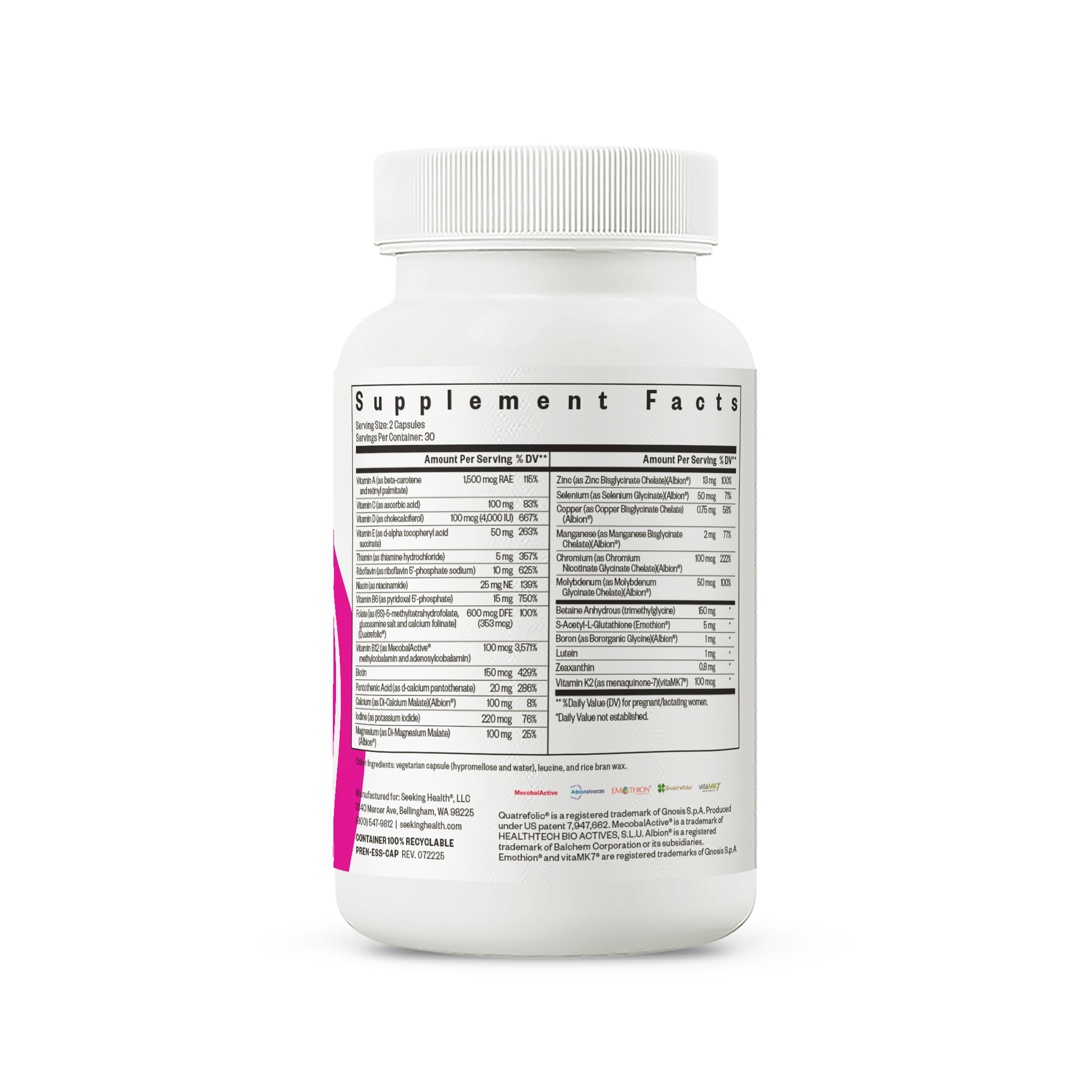 SEEKING HEALTH  Prenatal Essentials