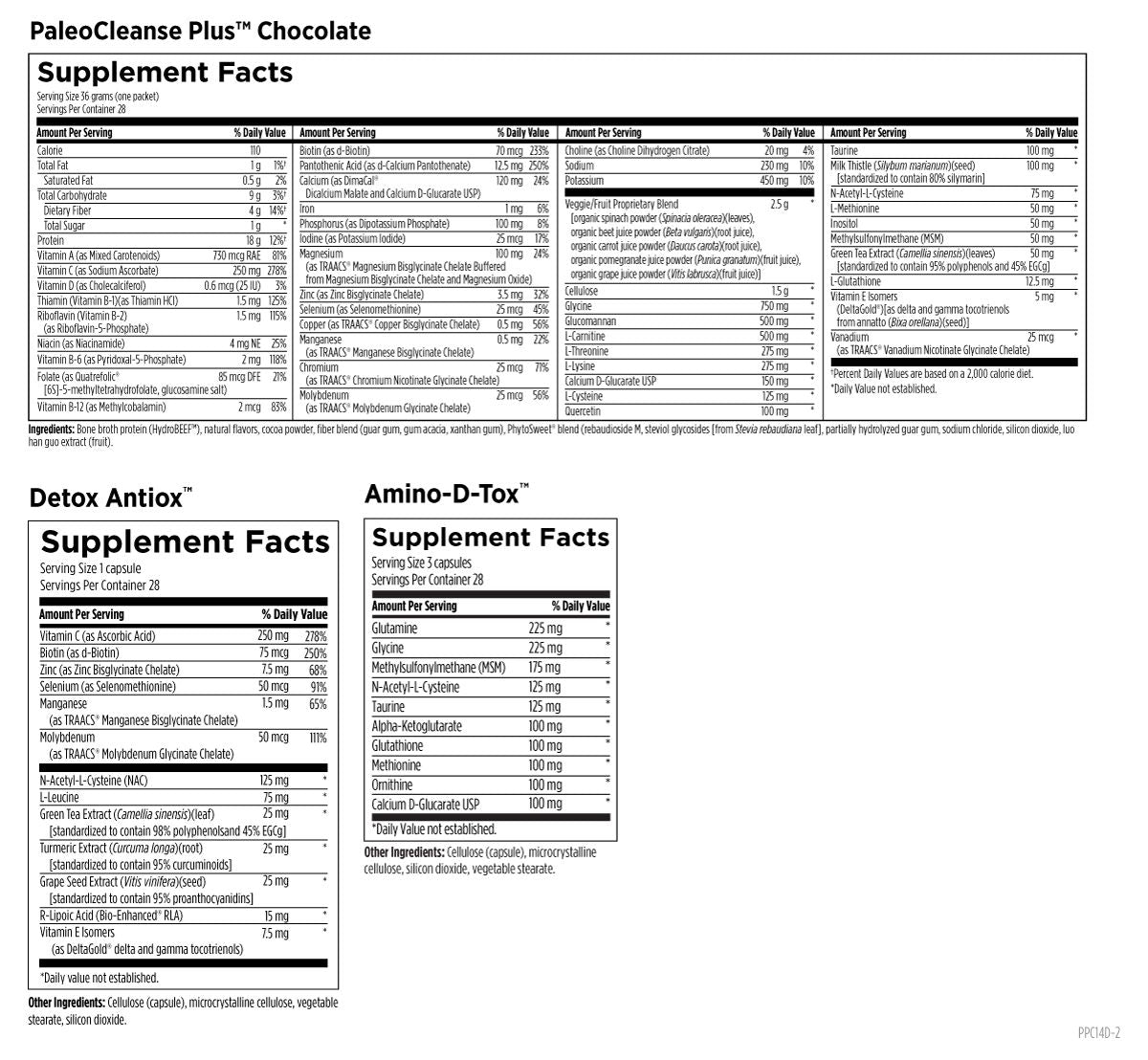 Designs for health PaleoCleanse Plus™ Detox Program